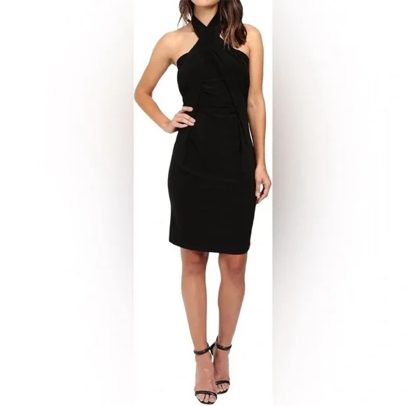 Norma Kamali Black All-In-One Multi-Wear Dress Long Sleeve Shift Skirt Strapless - Picture 9 of 16